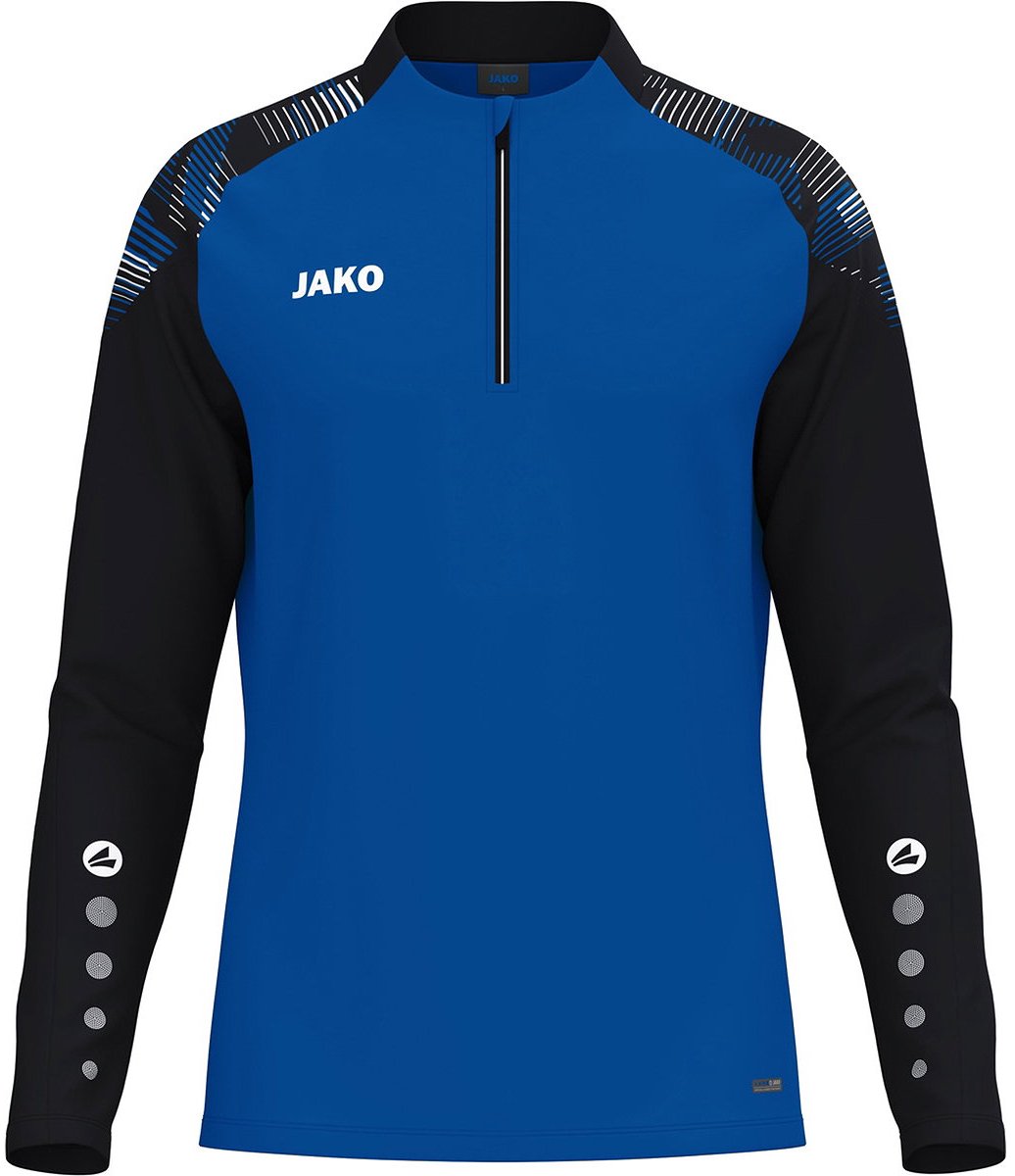 Jako Sonic Ziptop Heren - Royal / Zwart | Maat: 3XL