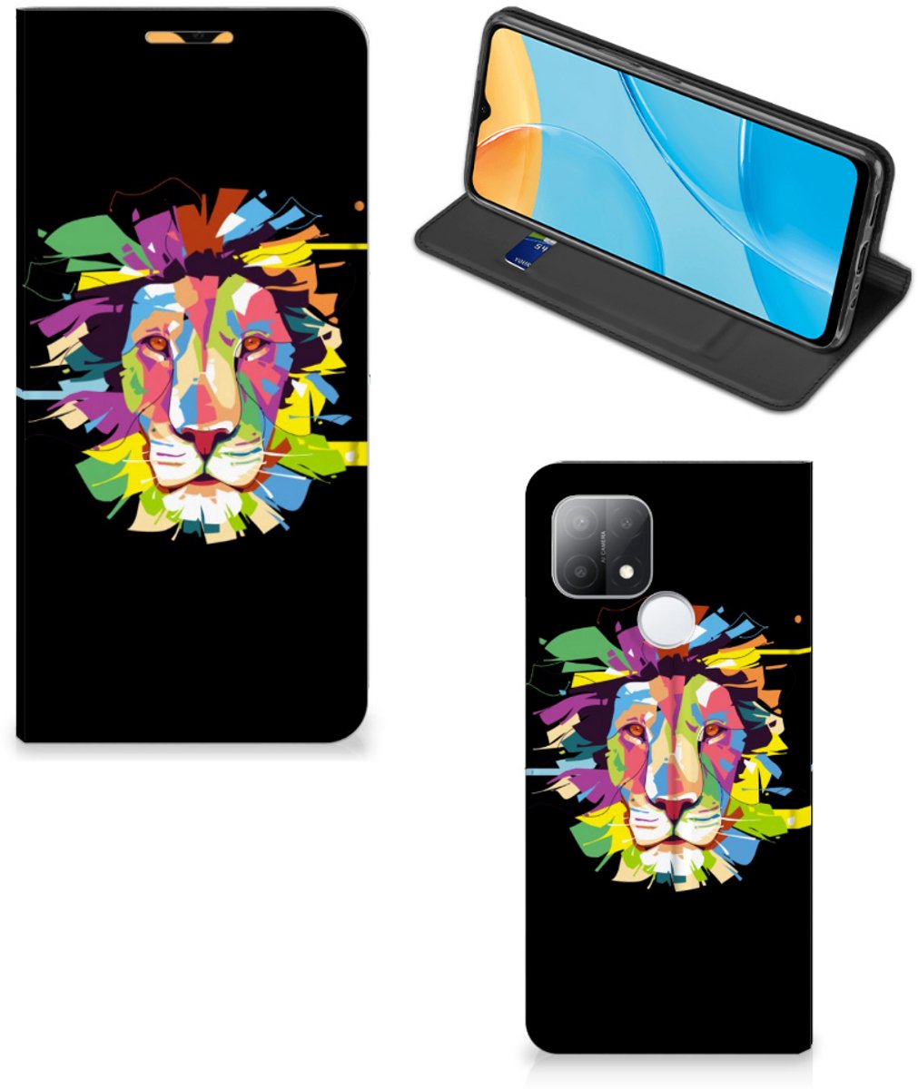 OPPO A15 Magnet Case Lion Color