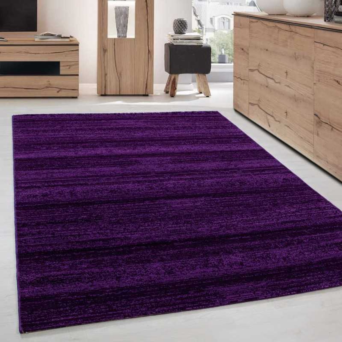 TapisTrend Designer tapijt Paars 160x230 cm Woonkamerkleed of modern, jeugdig design, kortpolig