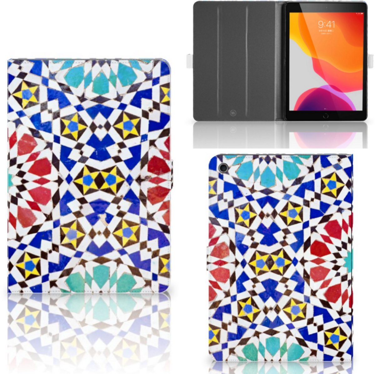 iPad 10.2 2019 | iPad 10.2 2020 | 10.2 2021 Leuk Tablet hoesje Mozaïek
