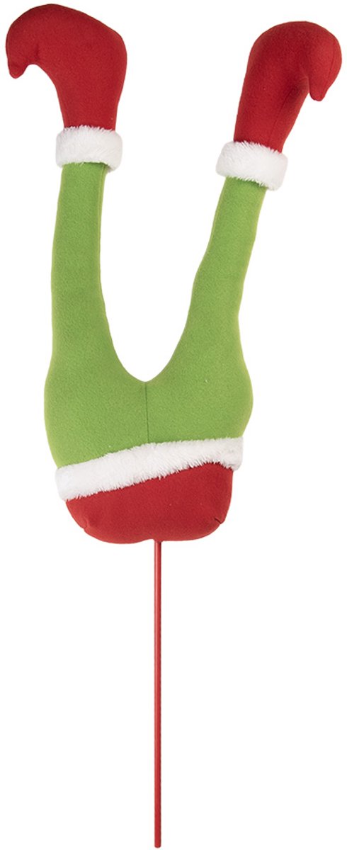 Kerstdecoratie Elfenbenen 20x10x80 cm Groen Hout