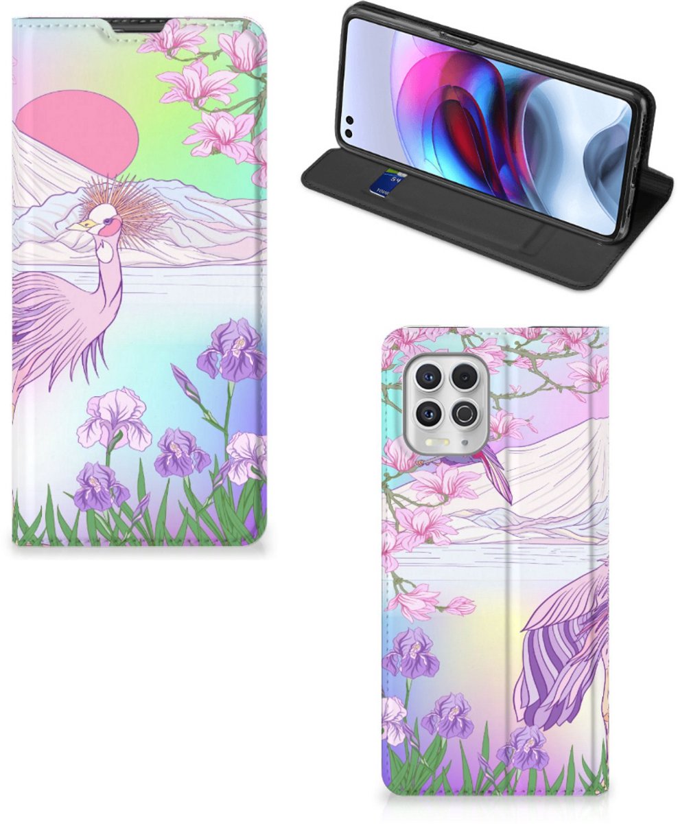 Book Case voor Motorola Moto G100 Hoesje maken Bird
