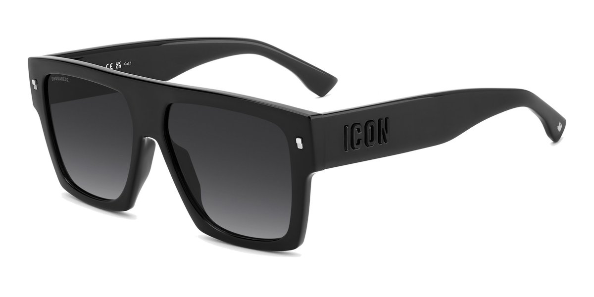 Dsquared2 ICON 0030/S Black 58/15/145 MAN Zonnebrillen