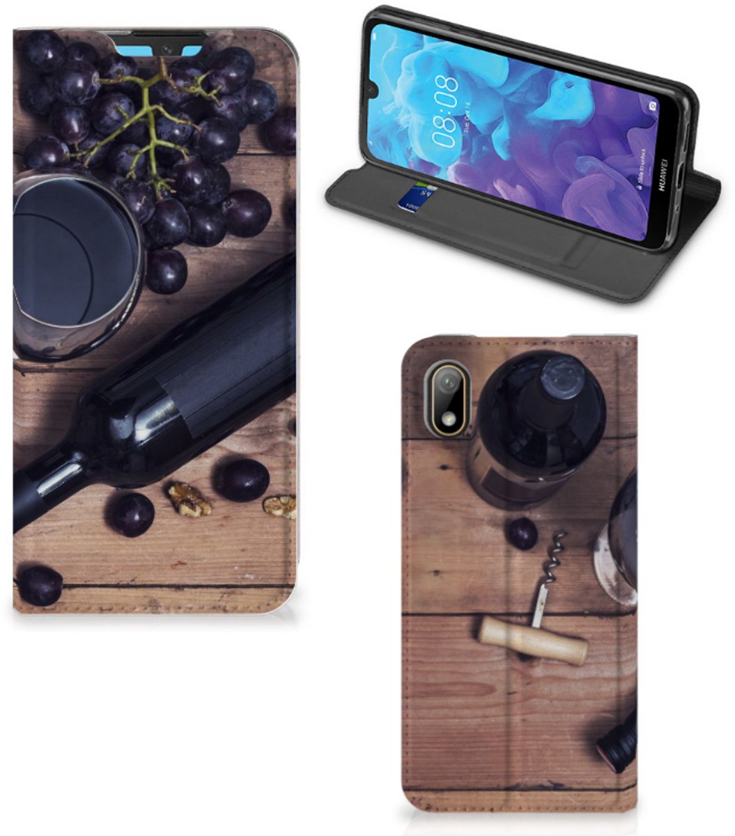 Huawei Y5 (2019) Flip Style Cover Wijn