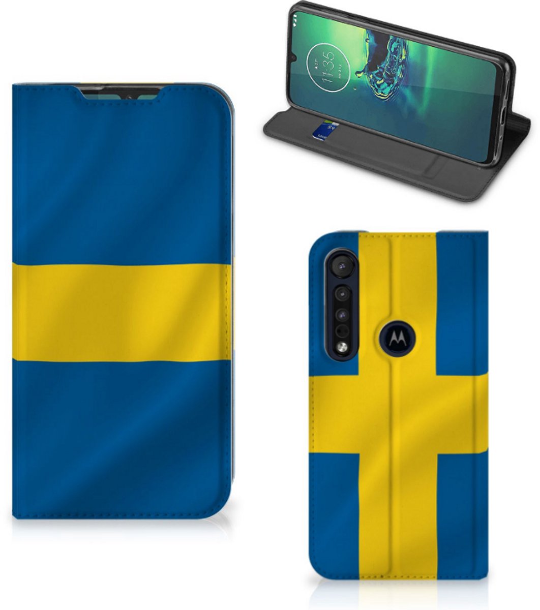 Motorola G8 Plus Standcase Zweden