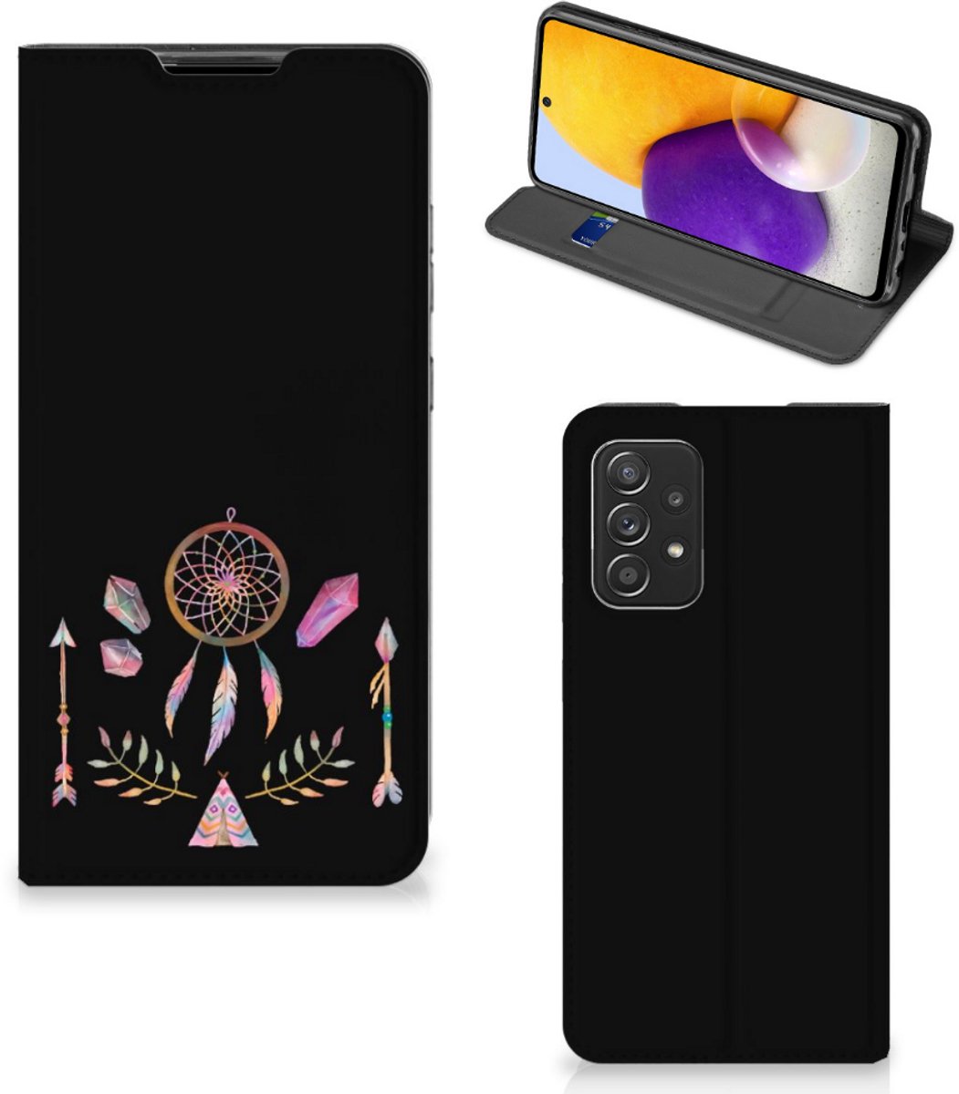 Samsung Galaxy A72 (5G/4G) Magnet Case Boho Dreamcatcher