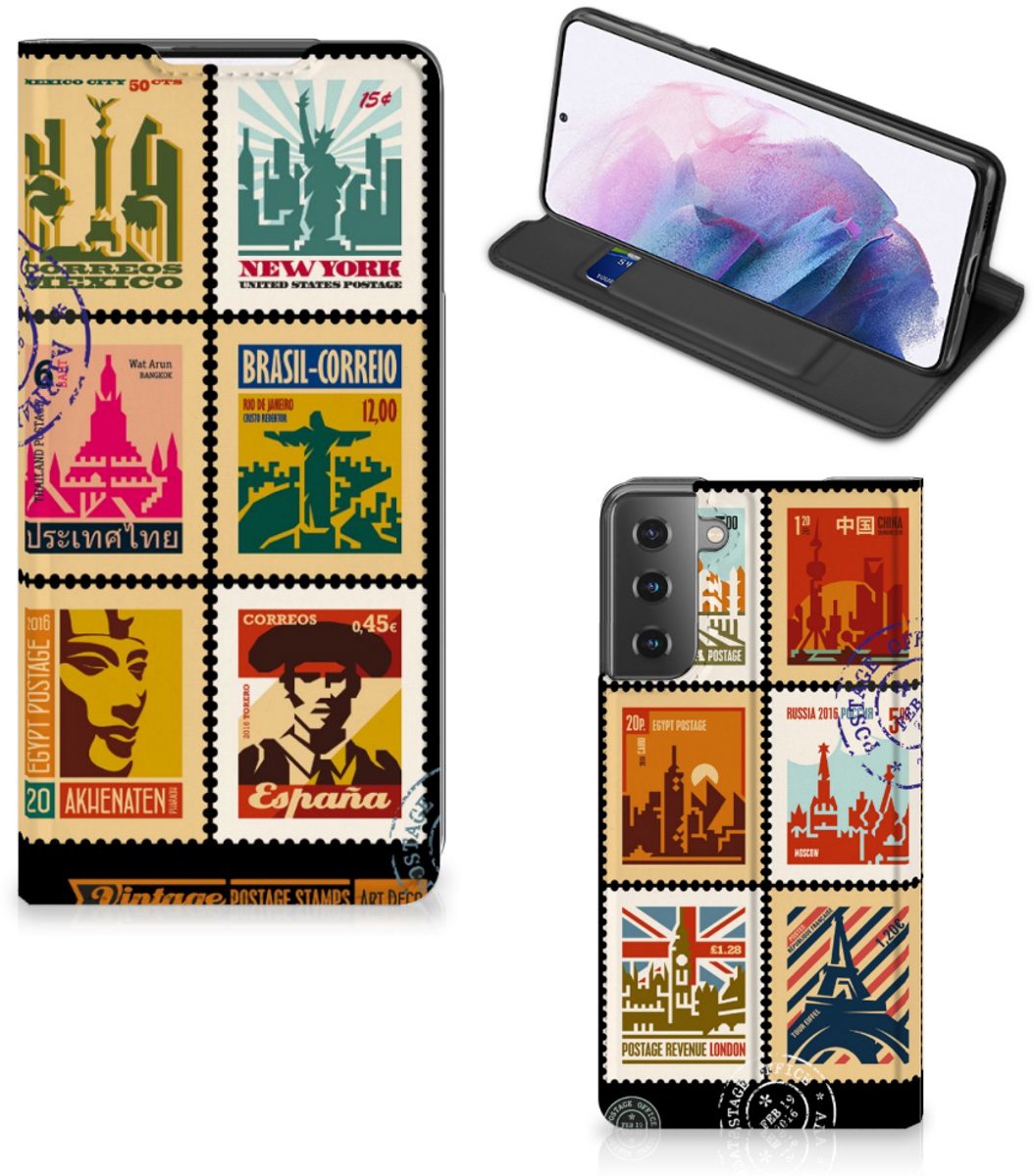 Samsung Galaxy S21 Plus Book Cover Postzegels