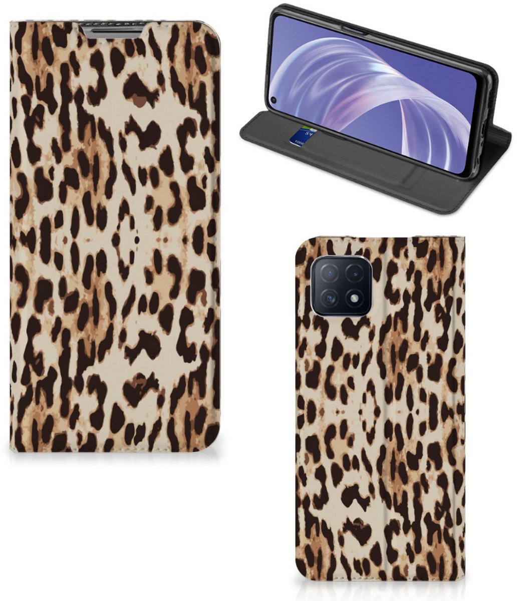 OPPO A73 5G Hoesje maken Leopard