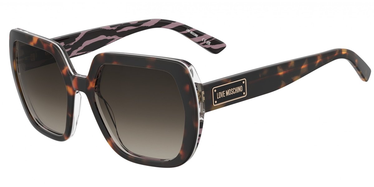 Moschino Love MOL082/S Havana patttrn pink 56/19/140 WOMAN Zonnebrillen