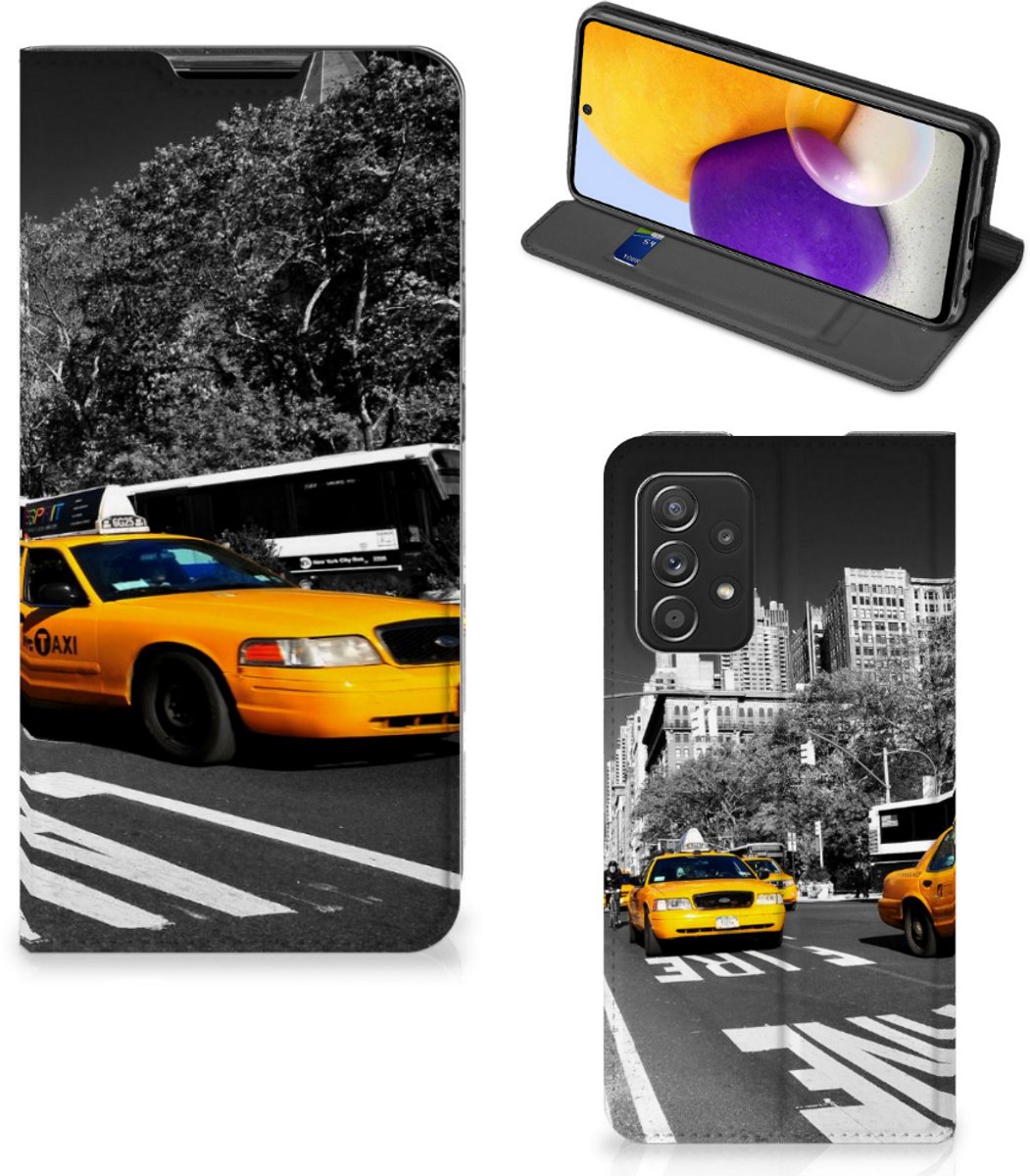 Samsung Galaxy A72 (5G/4G) Book Cover New York Taxi