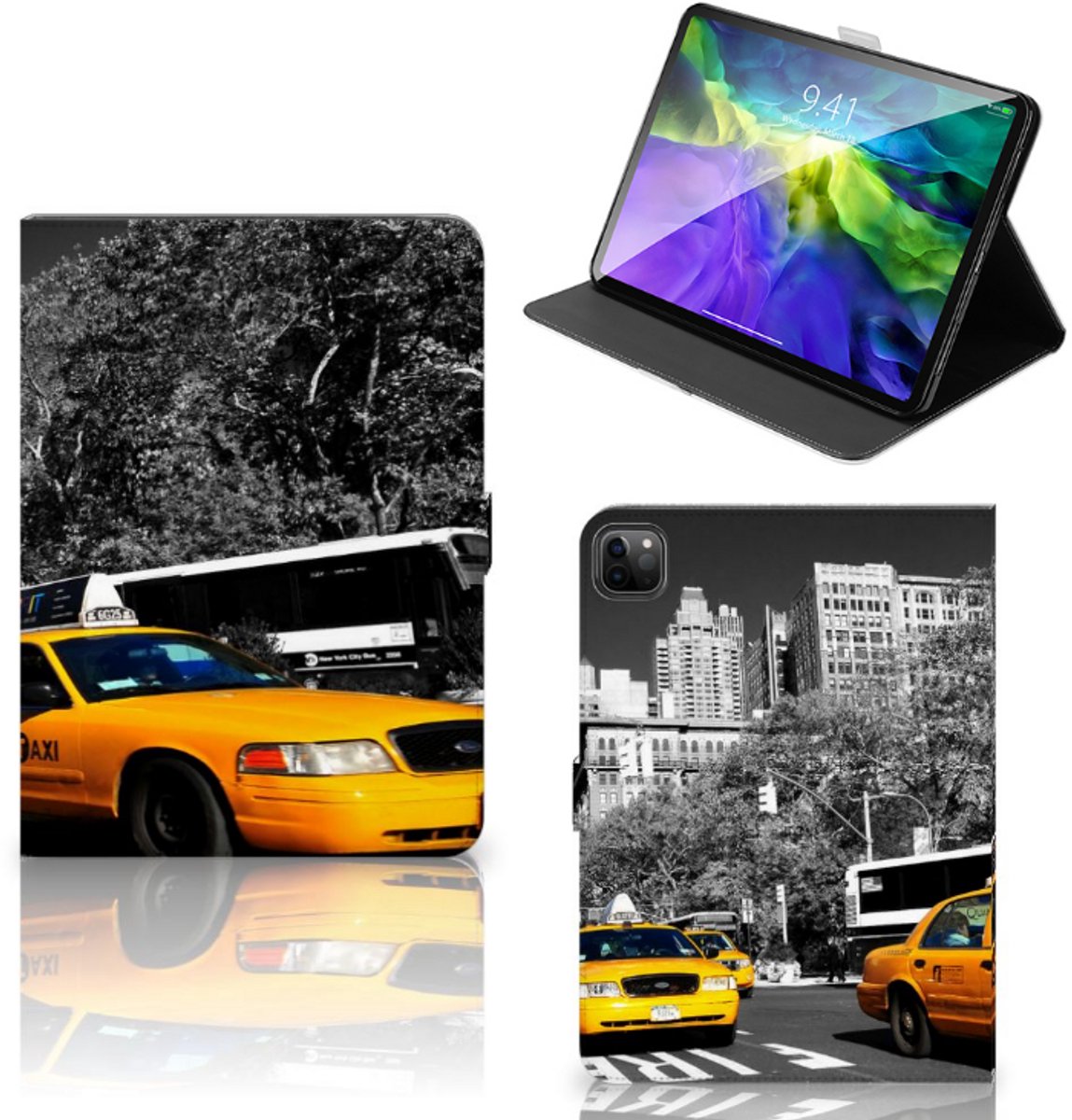 iPad Pro 11 2020/2021/2022 Tablet Flip Case New York Taxi