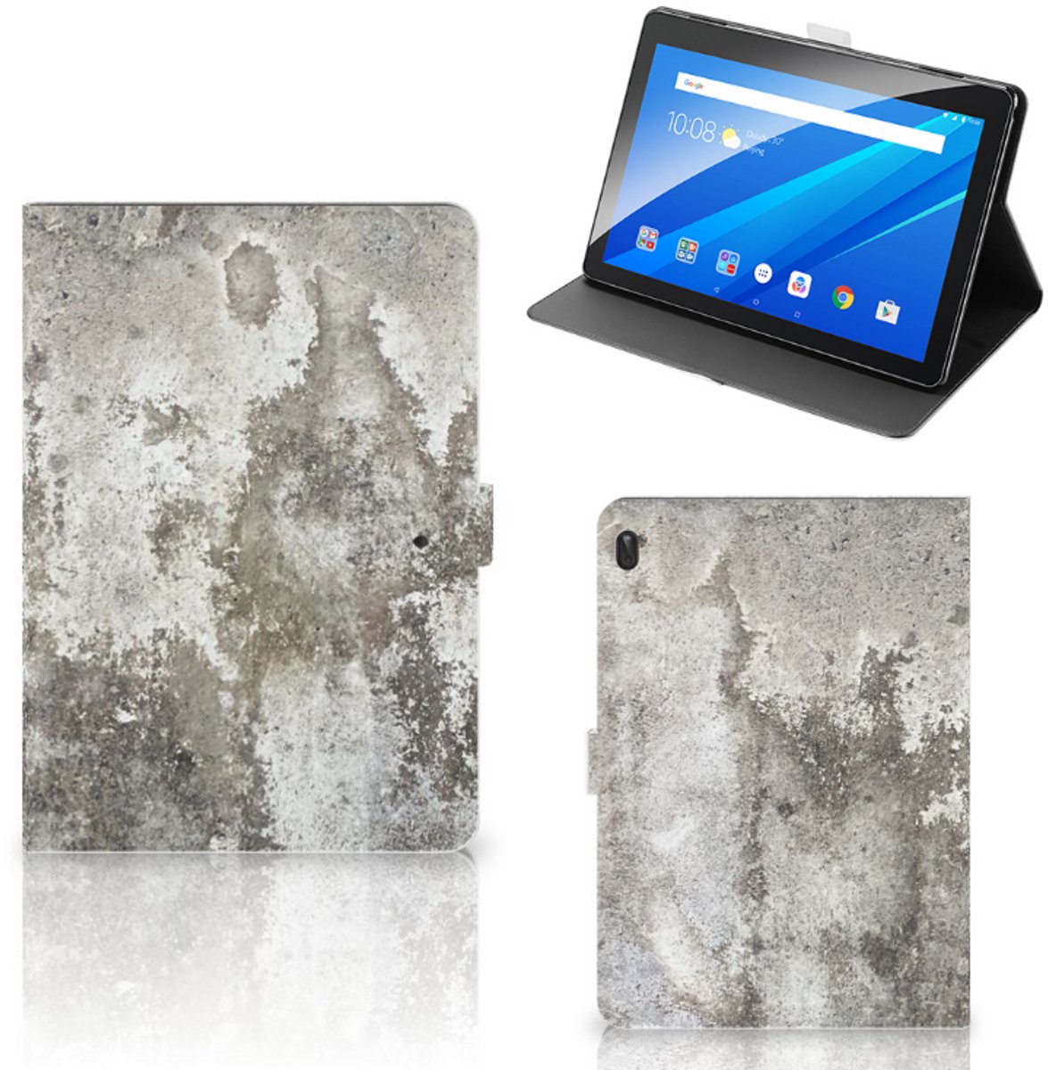 Lenovo Tab E10 Leuk Tablet hoesje Beton Print