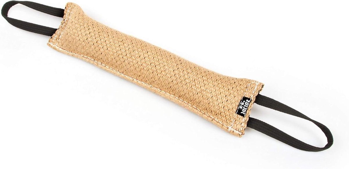 Jute Knuffel - Trainingsdummy Hond - Hondentraining Spel - Twee Handgrepen - 45 x 7 cm - Jute