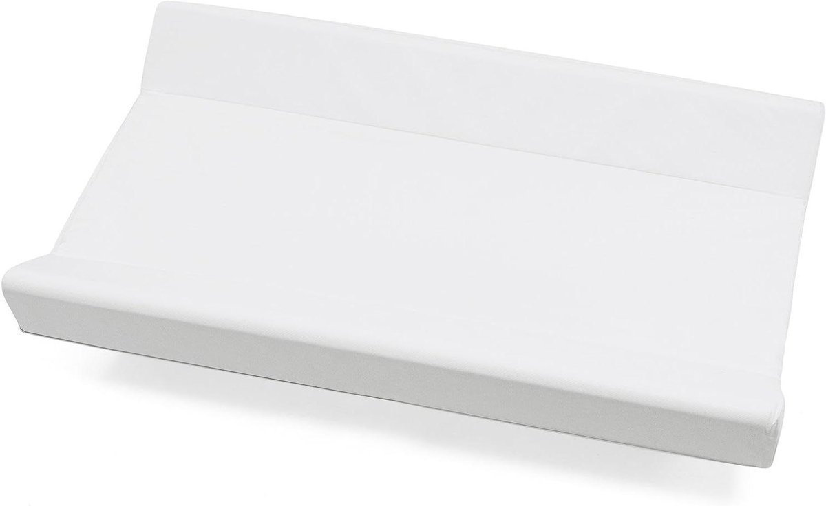 Wickelonderlegger PVC - Luieronderlegger Mat - Baby Verschoonen - Twee Veiligheidsvakken - 49 x 80 cm - Wit