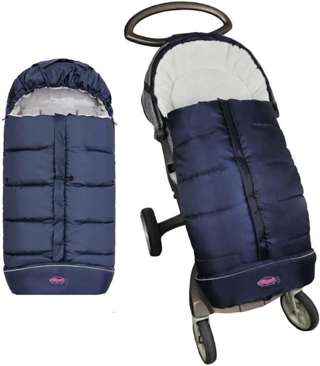 Wandelwagen Voetenzak - Baby Slaapzak Kinderwagen - Baby Warm Houden - Waterdicht Fleece Voering - Universele Pasvorm - Marineblauw