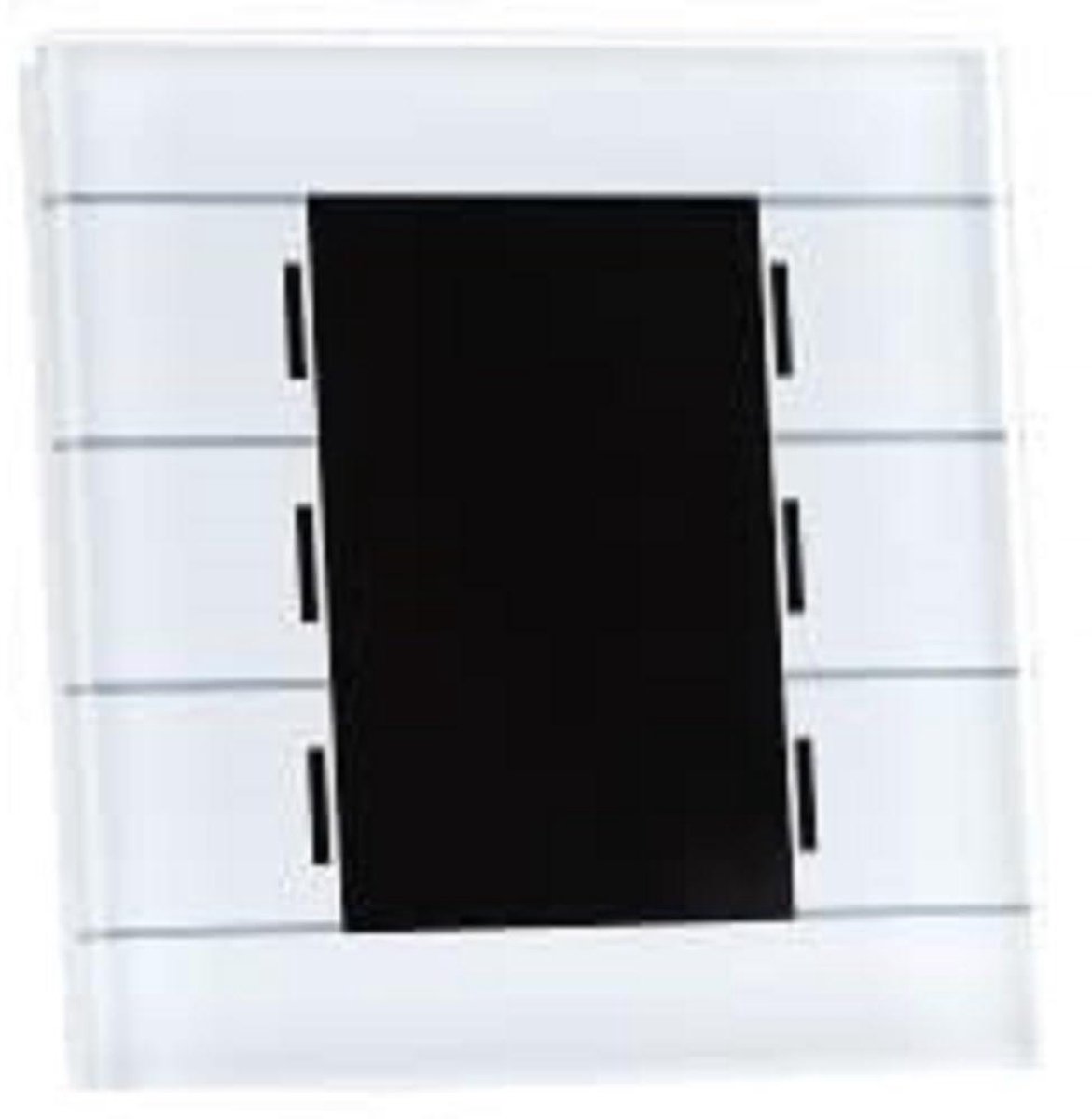 KNX glazen knop - Sensorpaneel - Domotica bedienen - 6 sensorvlakken - 35 mm diepte - Wit