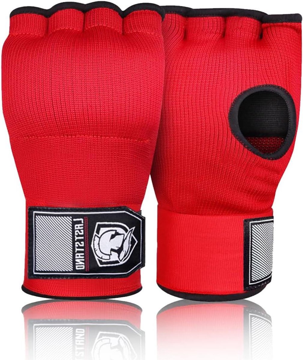 Boksen wraps - Binnenhandschoenen handwraps - Vechtsport training - Verdikde siliconen vulling - 69 cm polsband - Rood