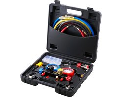 D&A Manometerset - AC manometerset - 1.5M slang - Laden en ontladen auto airco - Geschikt voor R134A R22 R12 R410A