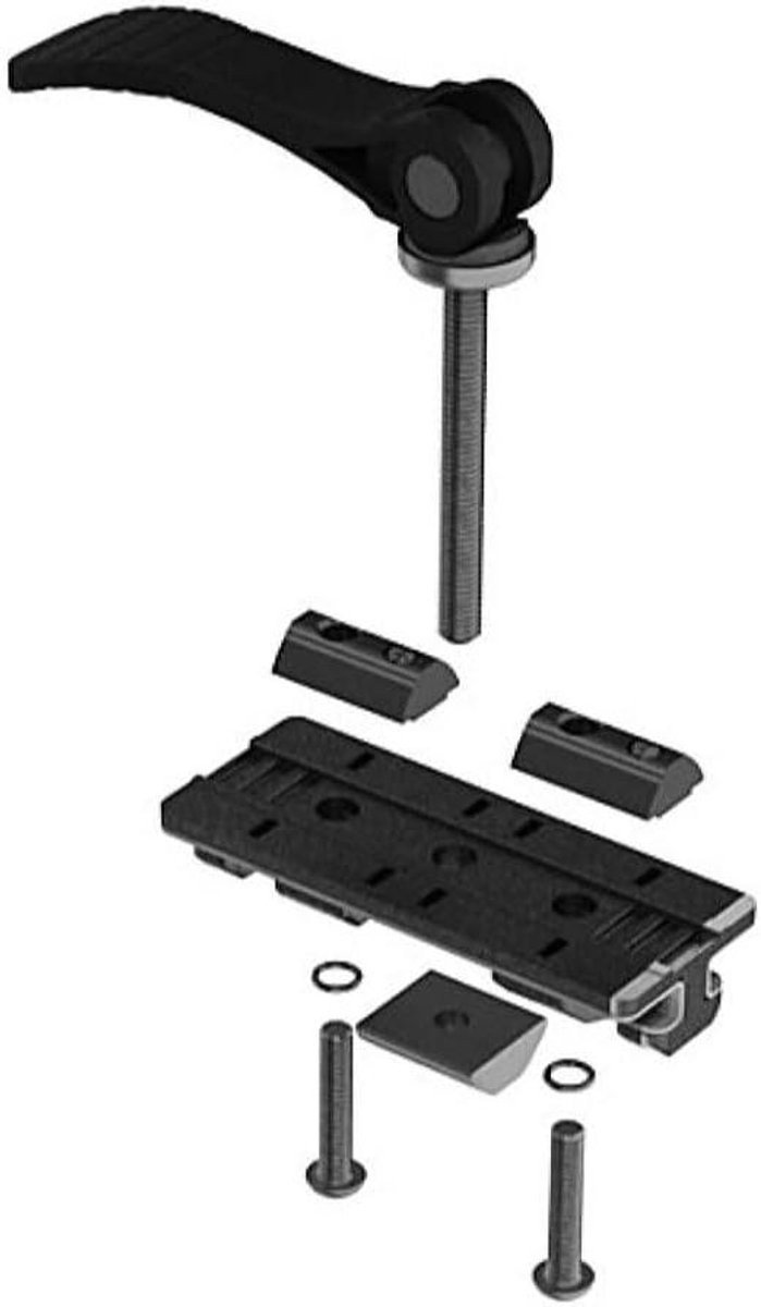 Profielglijders - Loslager glijders - Meubels verplaatsen - Excentrische hendel - 40 x 80 mm - Niet gespecificeerd