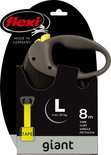 Flexi Giant L hondenriem met gele tape, max. 50 kg, 8 meter, Made in Germany.