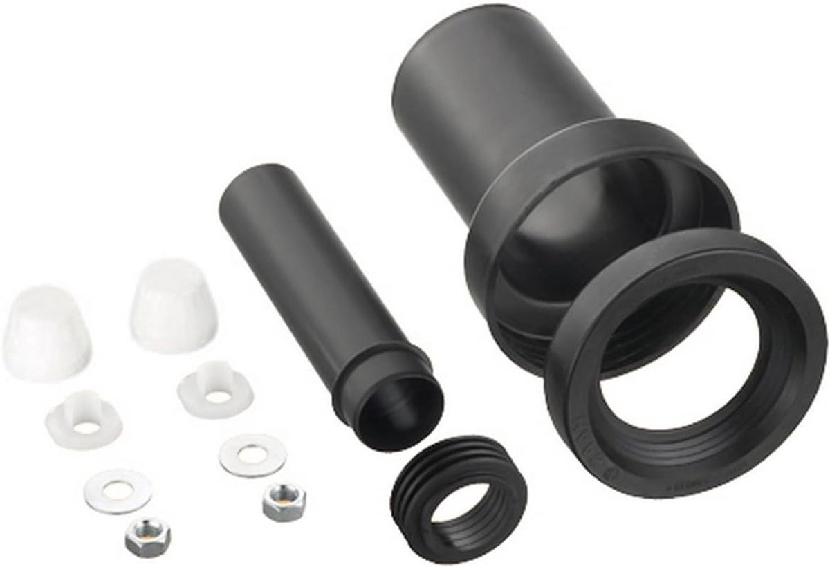 WC Wandbevestiging - Toiletaansluiting - Toilet Installatie - Met Lipafdichting - 180 mm - Wit