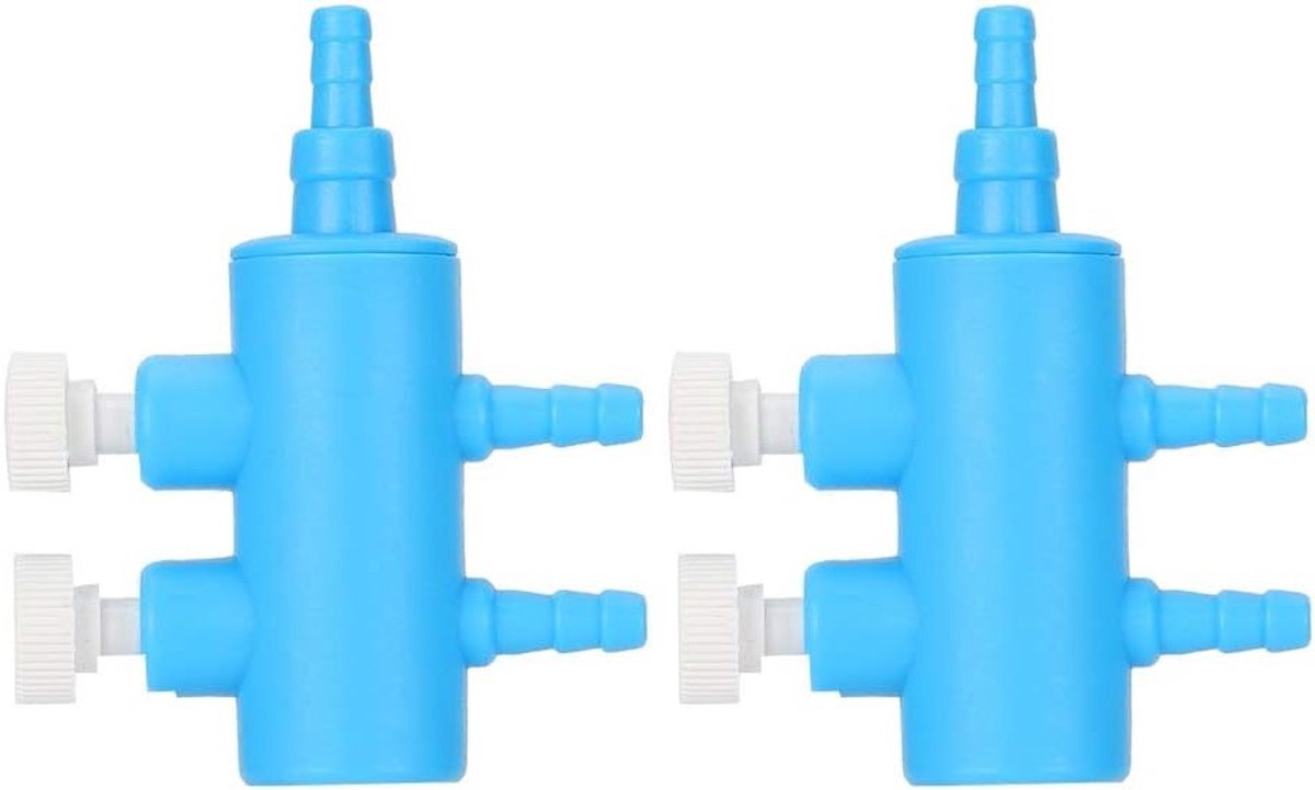 Oxygenpomp adapter connectors voor aquarium, 2 stuks luchtverdeler voor aquaria, luchtpijpen en accessoires
