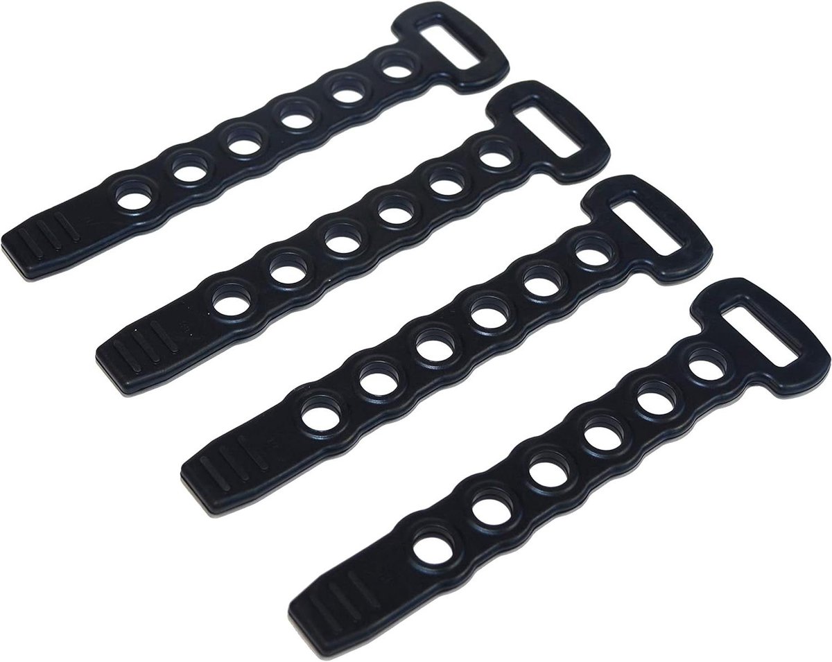 Vervangende Zadelband - Fietsband Klemband - Fietsen Transport - Verstelbaar met Vijf Gaten - 8 Inch Lengte - Zwart