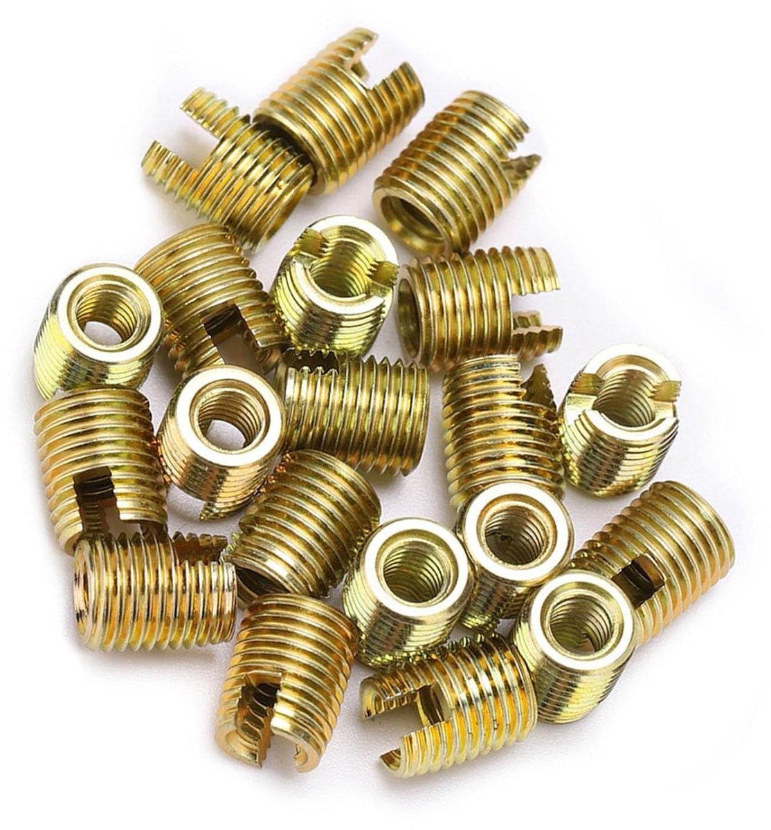 20 Stuks Zelftappende Draad Inserts van 302 Koolstofstaal voor Schroefreparatie en Accessoires