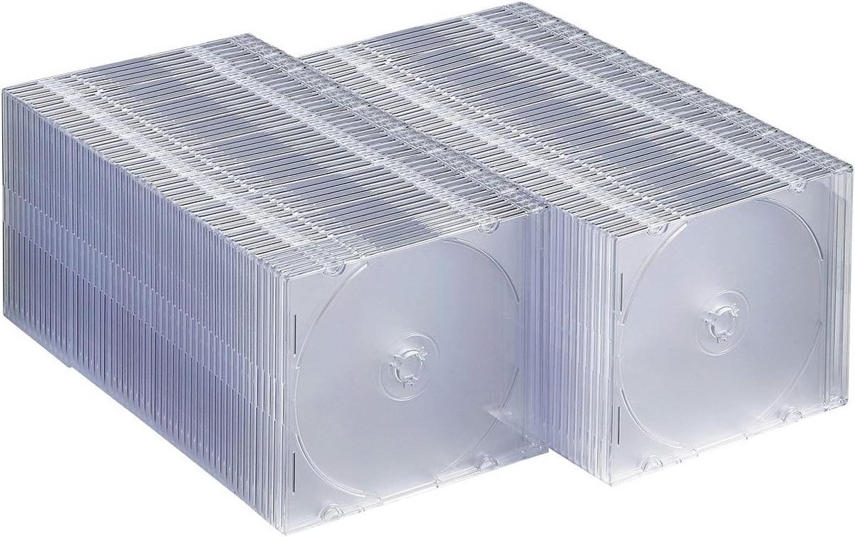 CD DVD Hoesjes - Opbergmappen Media - Media Opslag - Duidelijk Transparant - 100 stuks - Helder