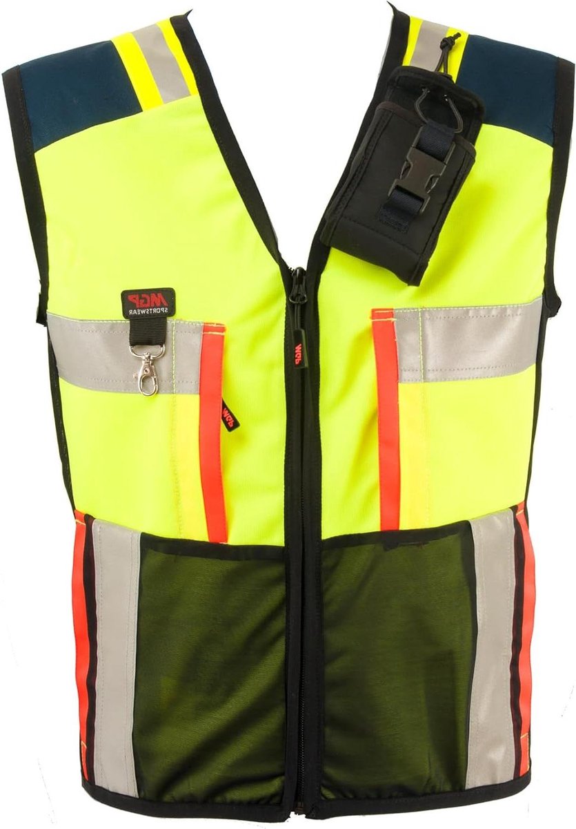 Veiligheidsvest AV26 - Hondenvest Bescherming - Mantrailing Activiteiten - Hoge Zichtbaarheid Reflectoren - XXL - Geel