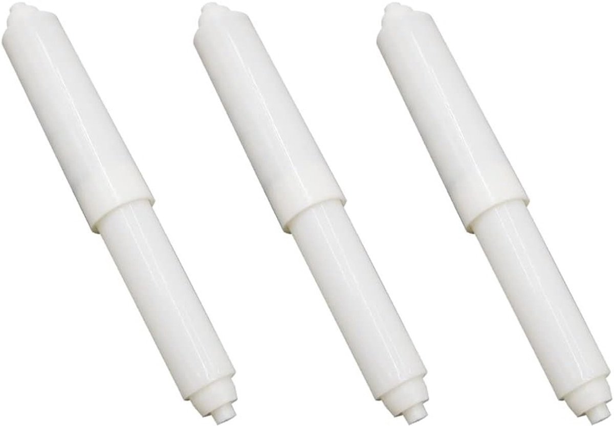 Vervangende Toiletpapierhouder met Veer - 3 Stuks, Geschikt voor Diverse Formaten en Eenvoudige Installatie