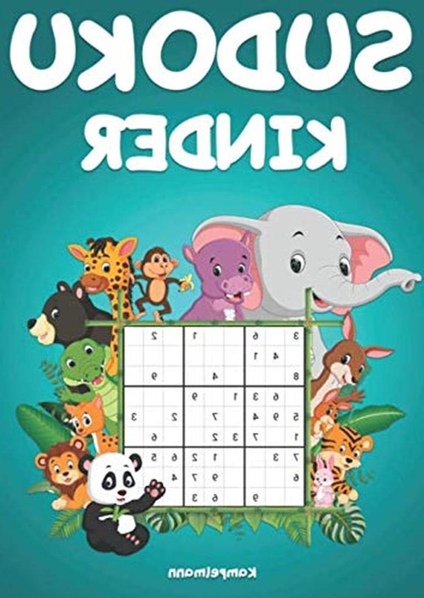 Sudoku Kinder - Kinder Rätselbuch - Logisch Denken Trainieren - Großdruck mit Lösungen - 124 Seiten - Schwarz Weiß