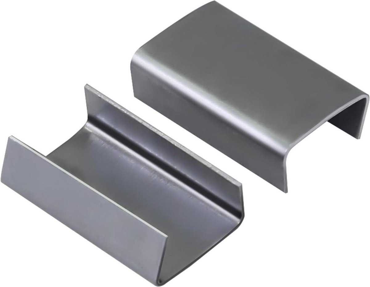 Verpakking Clips - Omsnoeringsgespen Metaal - Goederen Zekeren - Dikkere Sterkere Afdichtingen - 500 stuks - Zilver