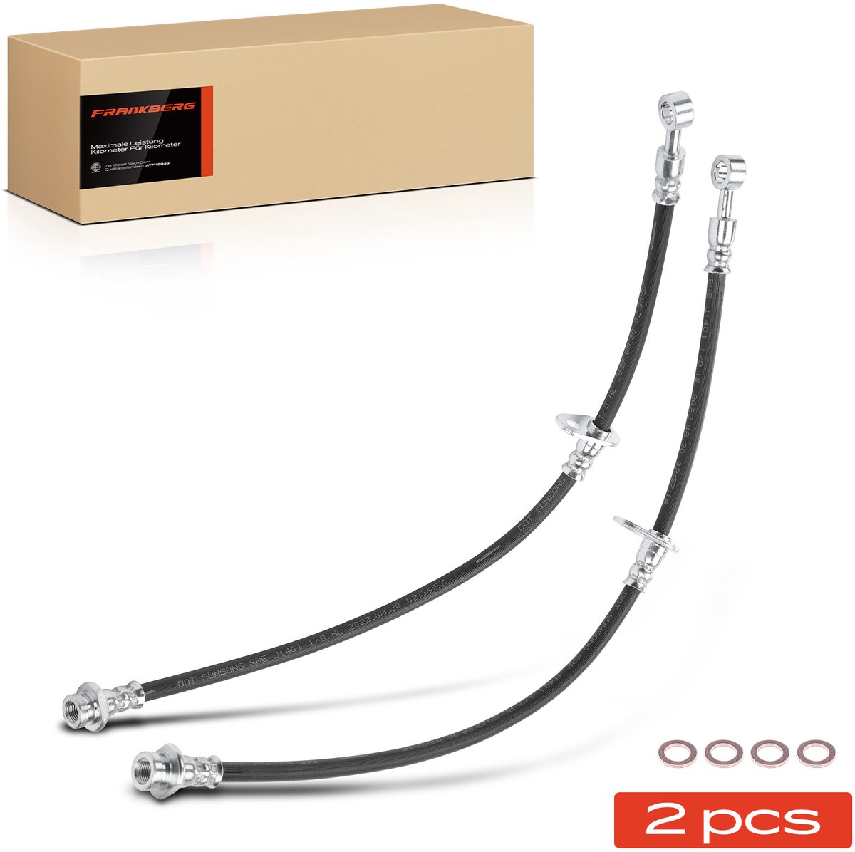 Frankberg 2x remslang voor links/rechts voor Suzuki Grand Vitara II