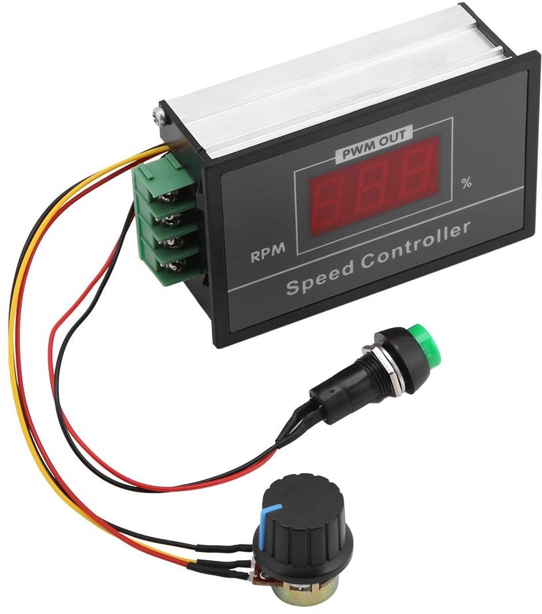 Store_9 - Fan Speed Controller - Motor Speed Controller - Eenvoudige installatie - Geschikt voor DC Motoren - Digitale snelheidsweergave - Perfect ...