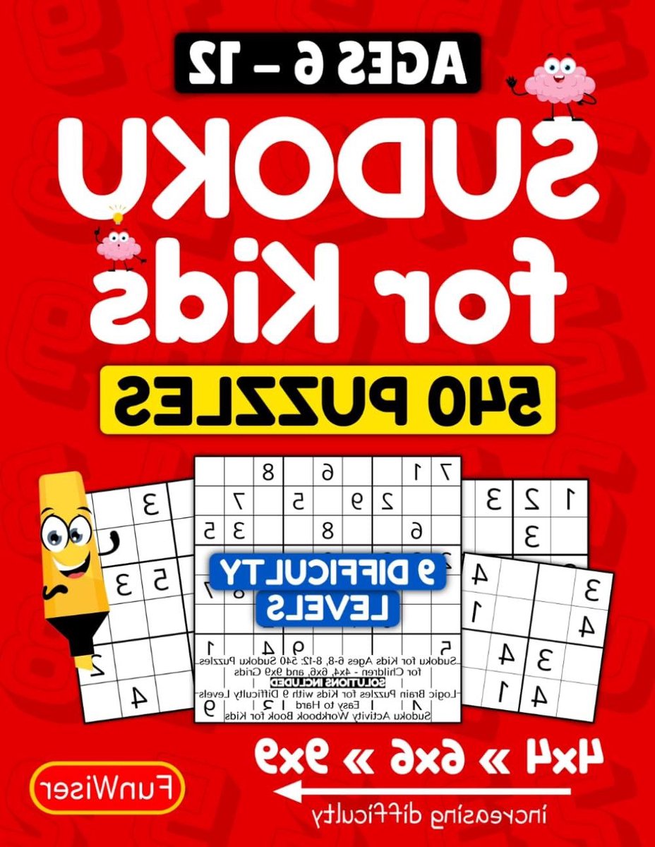 Sudoku Puzzelboek Kinderen - Logica Spelletjes - Hersenen Trainen - 540 Puzzels - 8.5 x 11 Inch - Niet gespecificeerd