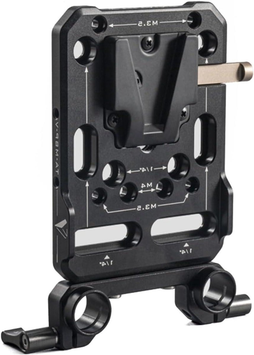 Mini V-Mount Accuplaat - Batterijhouder Camera - Langere Opnametijd - Lichtgewicht Compact Ontwerp - 23.6 x 18 x 10.4 cm