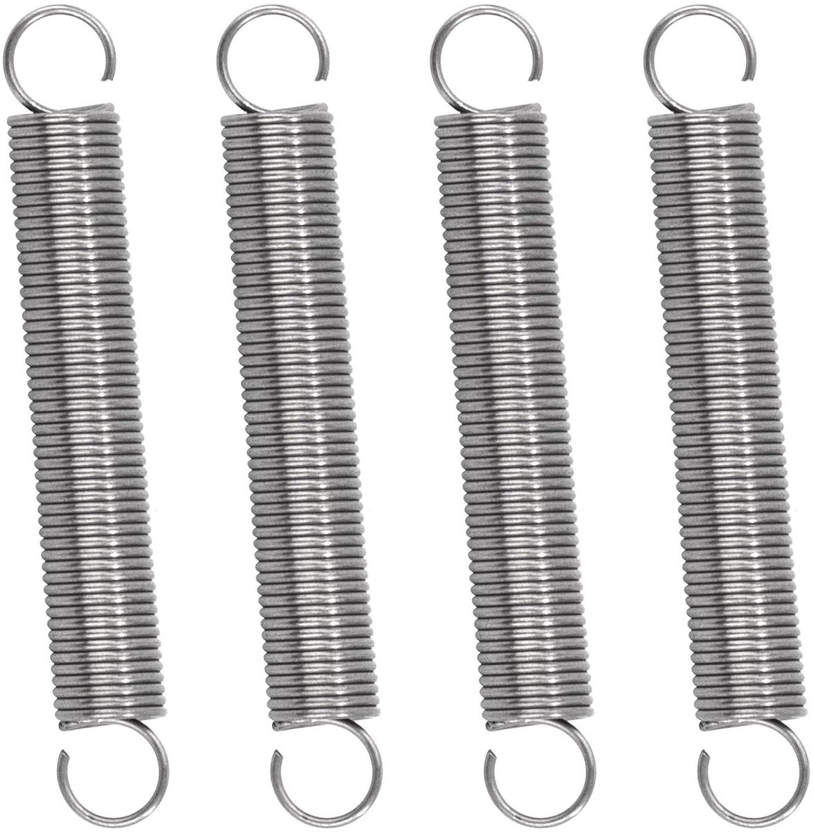Trekveren met haak - Spanveren verlengveer - Bevestigen en spannen - Roestvrij staal 304 - 35 mm 20 stuks - Zilverkleurig
