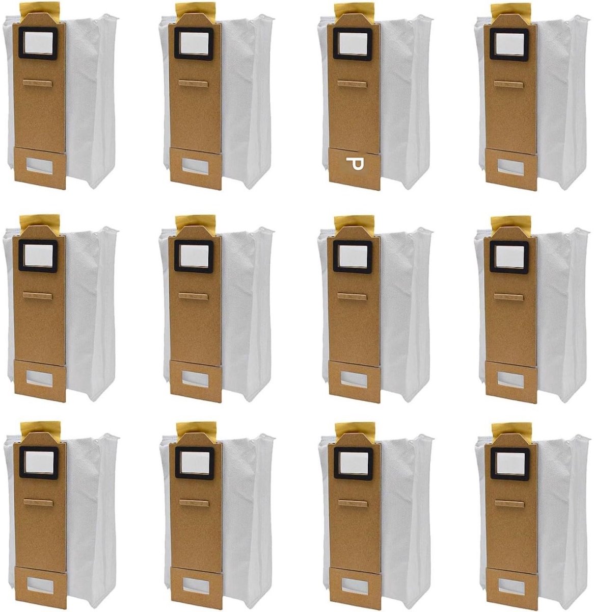 GelldG 12 Stuks Stofzuigeraccessoiresets - Stofzakken Set - Geschikt voor Roborock S7/T7S/T7/S7 Maxv/T7s Plus Ultra en Xiaomi Roborock - Sluiting met schuifgreep voor luchtdichte afsluiting