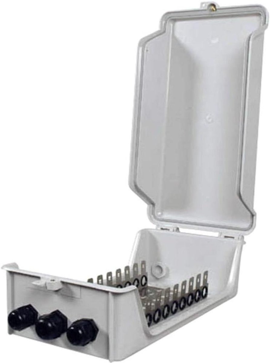 Kleine Verdeler - LSA Verdeler - Netwerk Installatie - IP54 Bescherming - 190 mm breed - Grijs