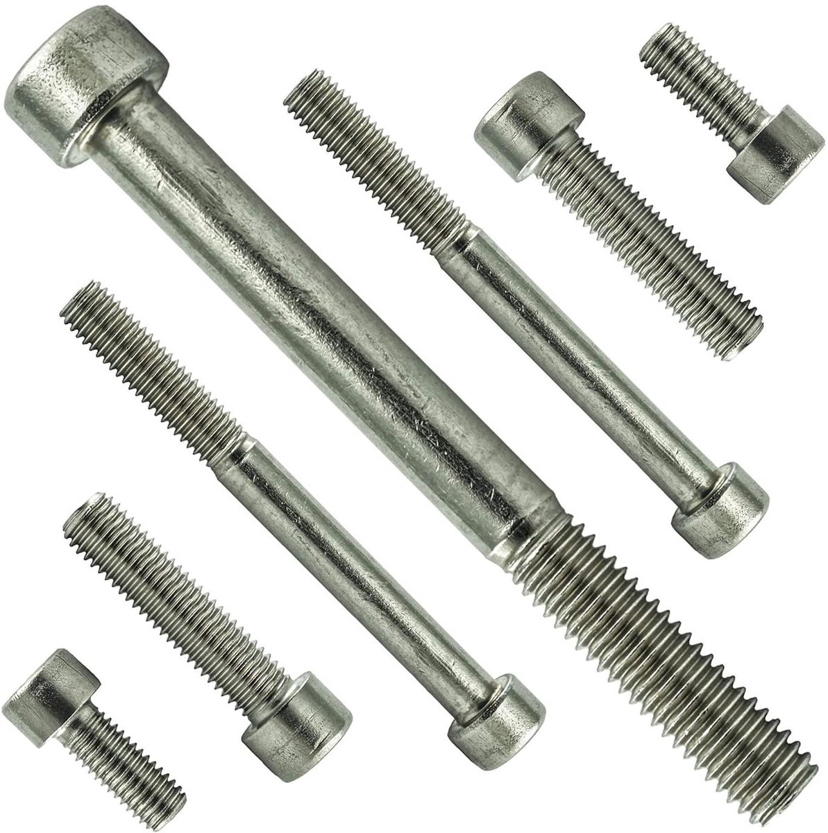 Cilinderbouten met binnenzeskant - Inbusschroeven Kolomschroeven - Bevestigen van materialen - Roestvrij staal A2 V2A - M8 x 50 mm