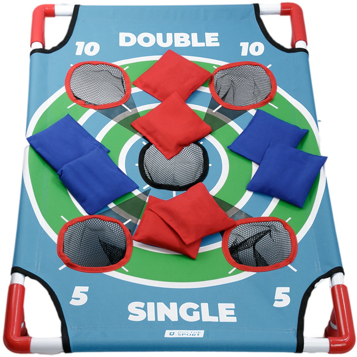 Cornhole Dart Single Top Spel - 8 Bean Bags - 3-in-1 games - in luxe draagtas - Prachtig Werpspel