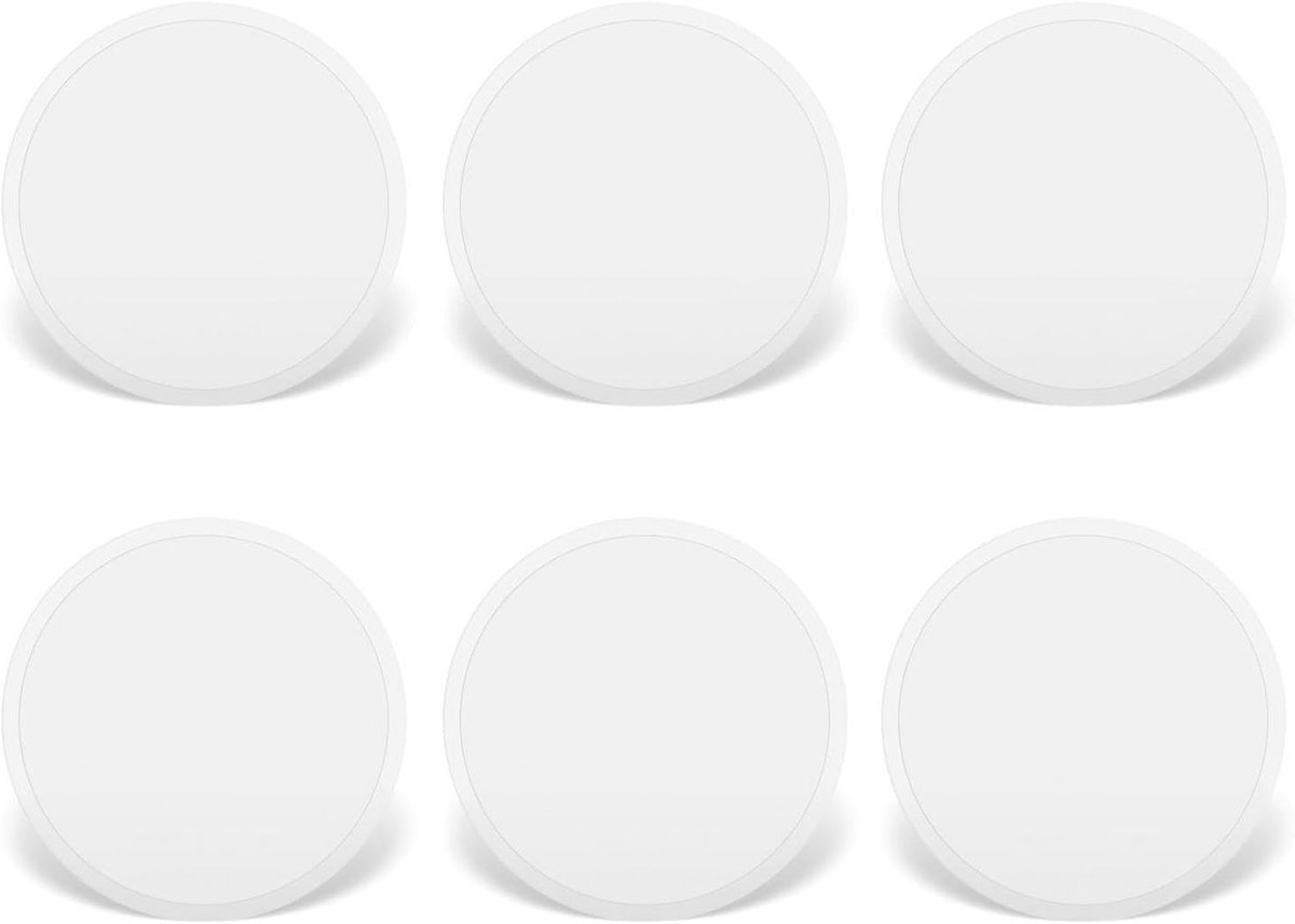 Set van 6 Siliconen Onderzetters, Ronde Geïsoleerde Coasters voor Glazen, Antislip Drinkaccessoires en Meubelbescherming