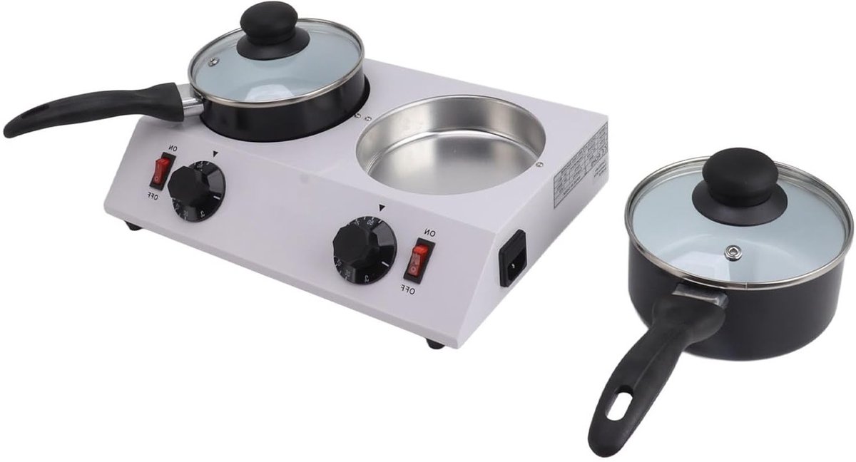 Elektrische Chocolade Smeltmachine met 2 Tanks, Voedselveilig, Tempereren en Smelten van Chocolade