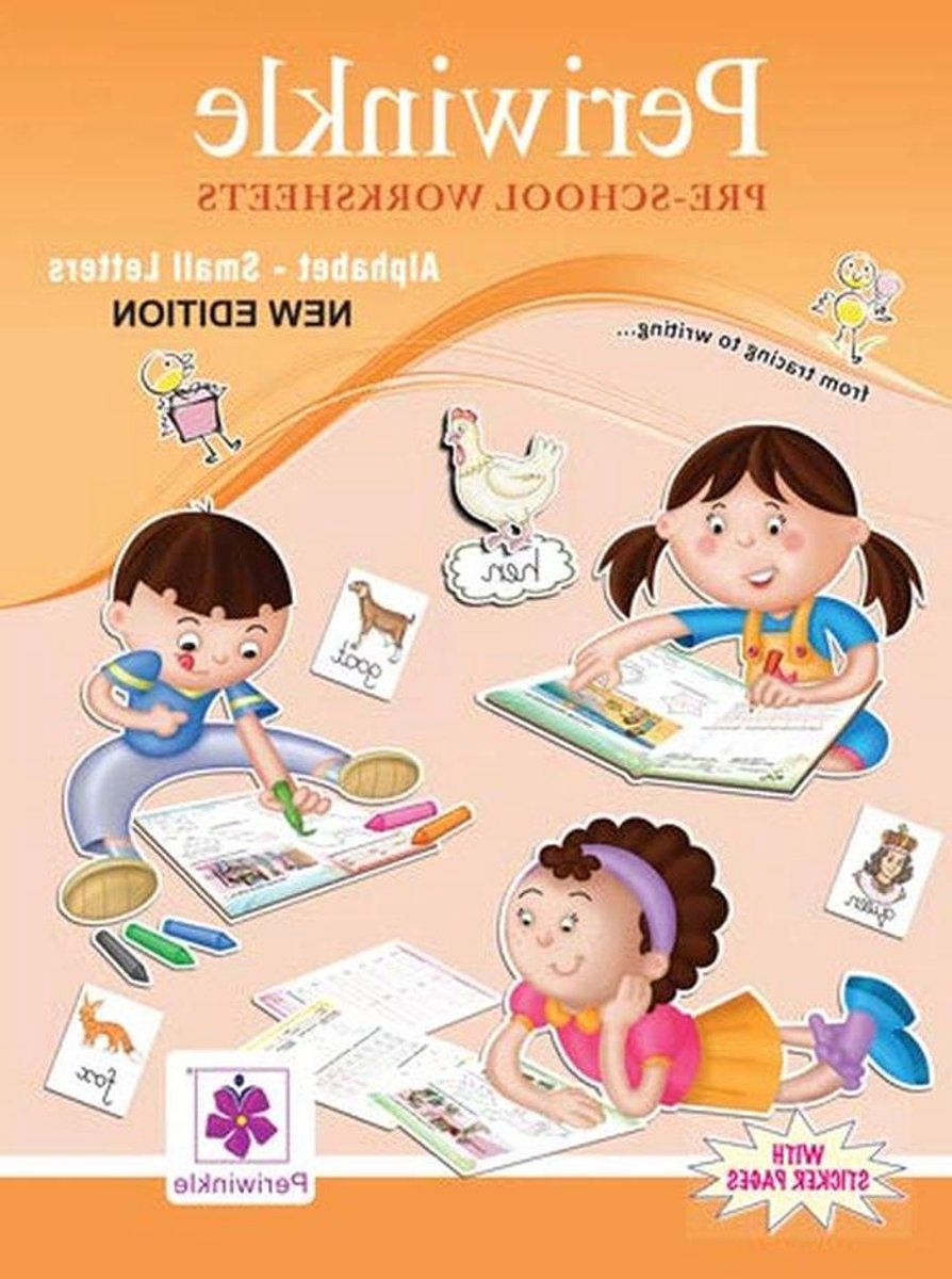 Werkbladen Alfabet - Kleine Letters - Leren Schrijven - Inclusief Stickers - 29 x 22 x 1 cm - Meerkleurig