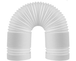 Afvoerslang - Ventilatiebuis - Mobiele Airco - Flexibel PVC - 150mm x 2m - Grijs