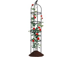 Tomatenrooster - Klimplantsteun - Planten Ondersteunen - Verstelbare Hoogte - 175 cm - Zwart