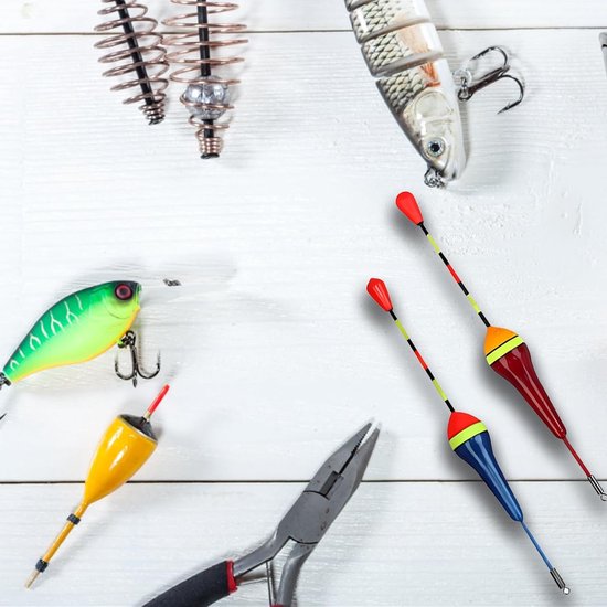 Set van 10 Vissersdobbers voor Diverse Vissoorten, Ideaal voor Forel en Karpervissen, Lichtgewicht en Duurzaam — afbeelding 3