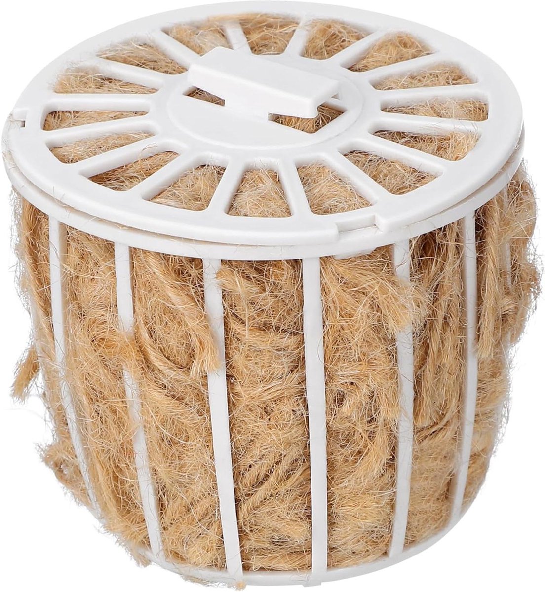 Vogelnest Materiaal - Nestkussentjes Vogels - Comfortabel Nestelen - Natuurlijk Jute Katoen - 7.3 cm - Koffie