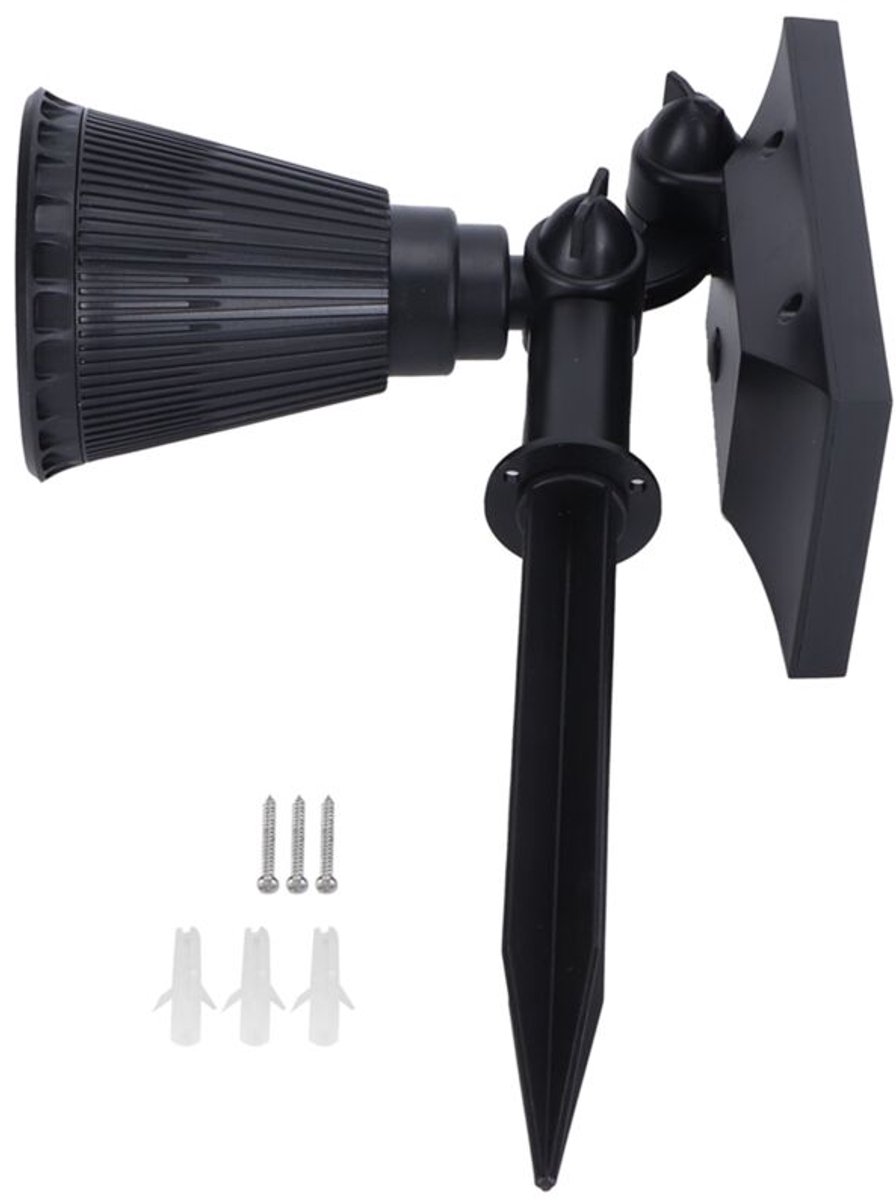 18-chips LED-gazonlamp op zonne-energie, geschikt voor hoogwaardige buitenverlichting in tuinen, parken en binnenplaatsen (gekleurd licht).